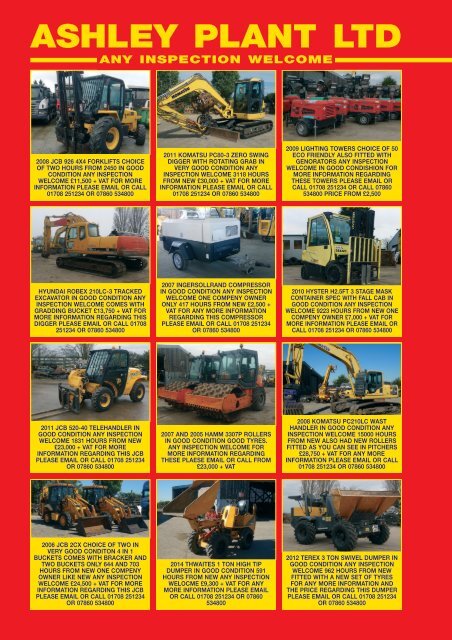 Construction Plant World 11th Jan 2018