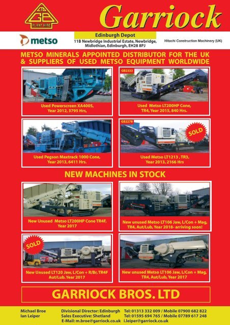 Construction Plant World 11th Jan 2018