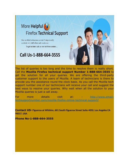Mozilla Help support Phone Number 1-888-664-3555 for any email help