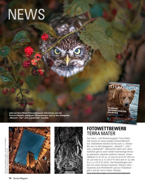 Tamron Magazin Ausgabe 5 Herbst 2017