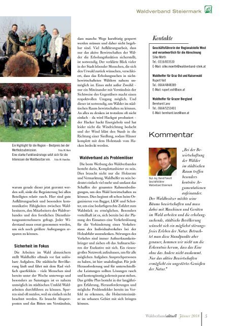 Waldverband Aktuell - Ausgabe 2018-01