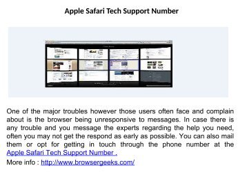 Apple Safari Customer Service 