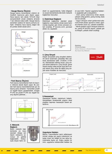 Yapı Malzeme Dergisi Ocak 2018 Sayısı