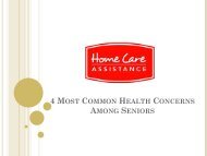 4 Most Common Health Concerns Among Seniors
