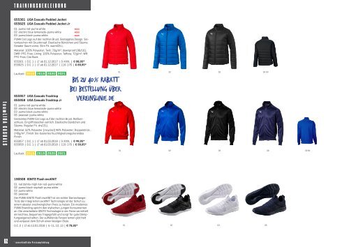 PUMA Teamsport-Katalog 2018