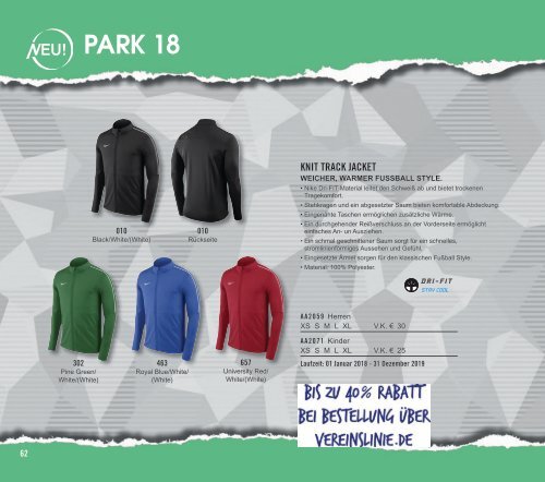 Nike Teamsport-Katalog 2018-2019