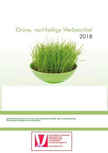 Grüne, nachhaltige Werbeartikel, Samen, Pflanzen, werben und wachsen