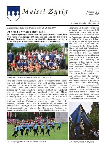 Ausgabe Nr. 6 [PDF, 4.00 MB] - Meisterschwanden