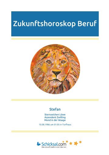 Löwe Zukunftshoroskop Beruf