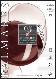 Listes du Jury - Mondial des Pinots