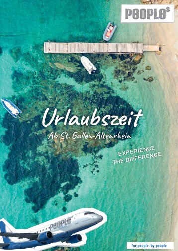 Urlaubszeit 2018 - Ab St.Gallen-Altenrhein zu Ihrer Wunschdestination