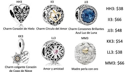 Catalogo charms, dangles, love