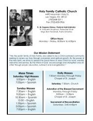 Sunday Masses - Diocese of Las Vegas