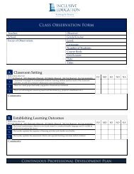 CPD Plan (Observation Form_Revised)