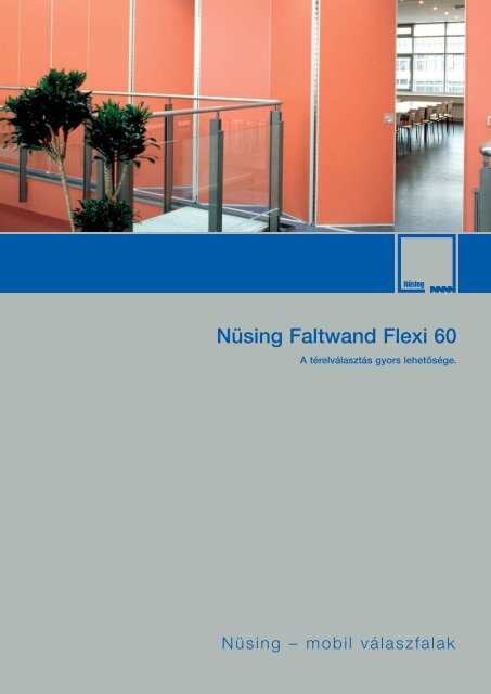 Nüsing Faltwand Flexi 60 - Mobilwand Kft