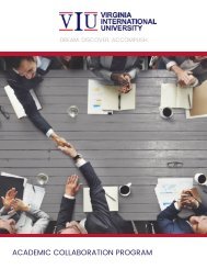 VIU Academic Collaboration Brochure