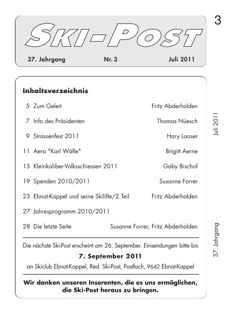 Skipost Nr3/11 (PDF 3.1MB) - Skiclub Ebnat-Kappel