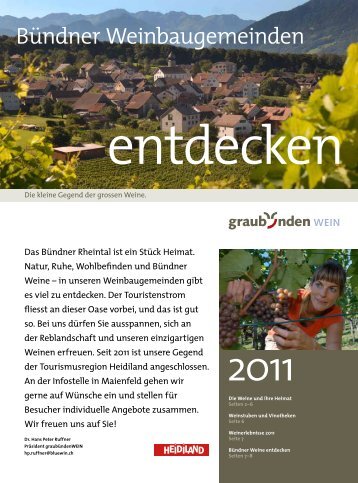 Wo kann ich den Bündner Wein entdecken? - Graubündenwein