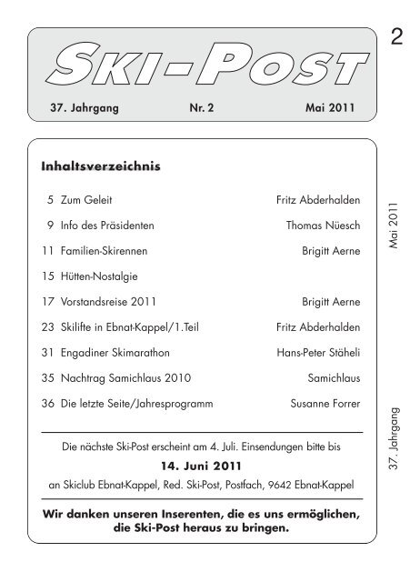 Skipost Nr2/11 (PDF 3.8MB) - Skiclub Ebnat-Kappel