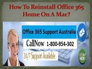 How To Reinstall Office 365 Home On A