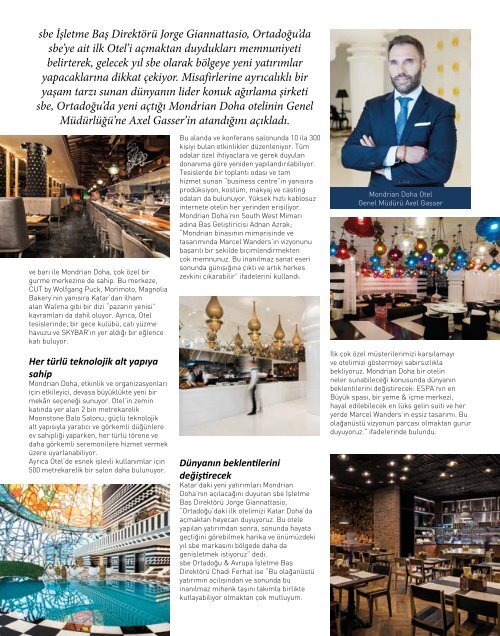 Hotel Restaurant  Magazine Ocak 2018 Sayısı