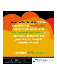 Amazon web services user data