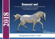 Hengstkatalog der Hengststation Maas J. Hell 2018
