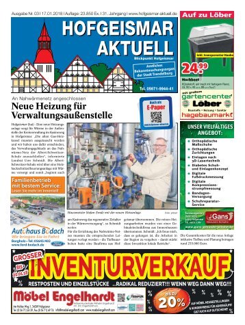 Hofgeismar Aktuell 2018 KW 03