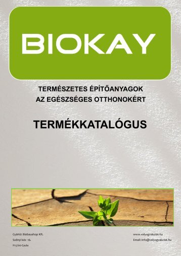 BIOKAY Termékkatalógus 2018