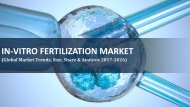 Global In-Vitro Fertilization Market Trends, Share, Revenue, Analysis 2017-2026