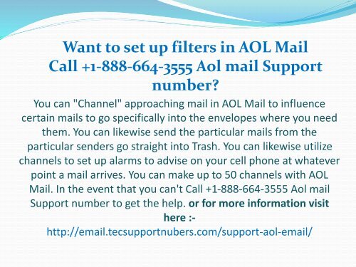 Aol mail Support number +1-888-664-3555