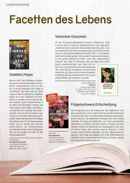 Taschenbuch-Magazin Winter 2017/2018