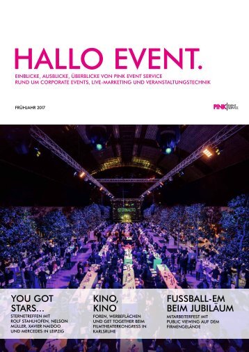 Pink Event Service - Newsletter Frühjahr 2017