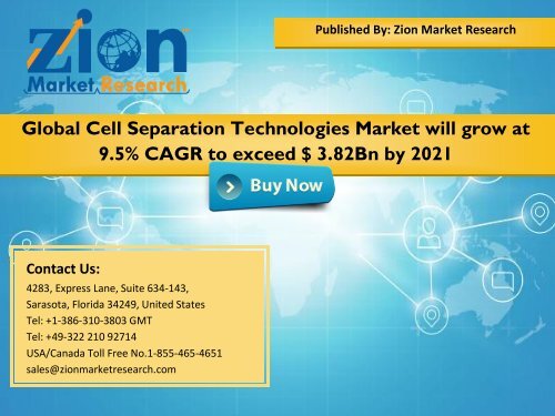 Cell Separation Technologies Market