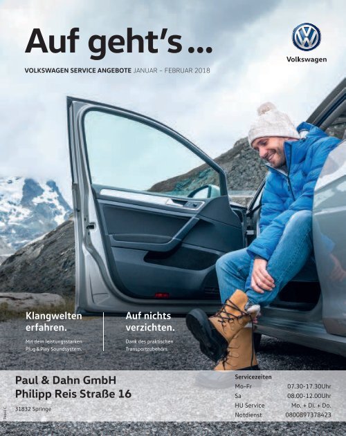 Volkswagen Service Angebote