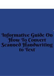 Informative Guide on How to Convert Scanned Handwriting to Text