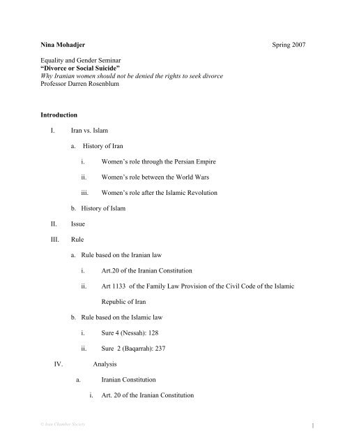 Nina Mohadjer Iran Chamber Society