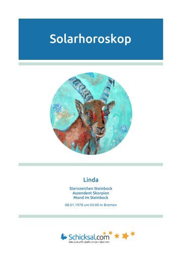 Steinbock Solarhoroskop