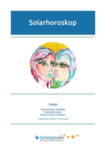 Zwillinge Solarhoroskop