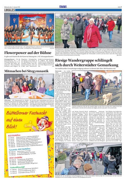 Wochen-Kurier 03/2018 - Lokalzeitung für Weiterstadt und Büttelborn