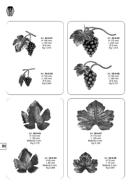 Katalog Schmiedeeisen