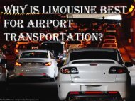 Why is Limousine Best For Airport Transportation