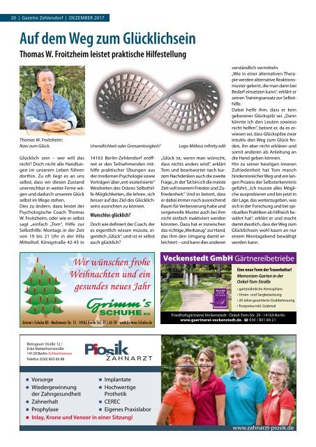 Gazette Zehlendorf Nr. 12/2017