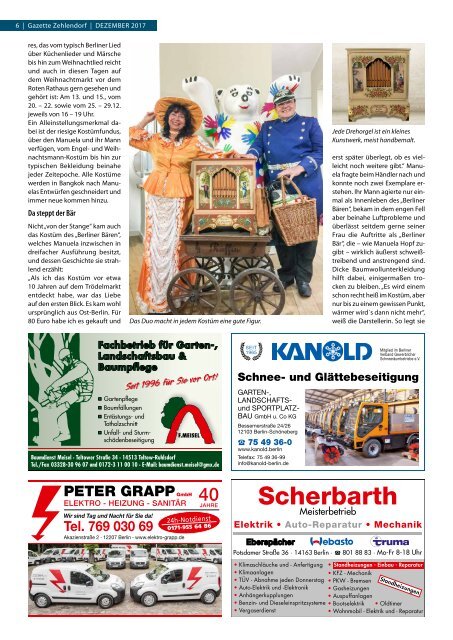 Gazette Zehlendorf Nr. 12/2017