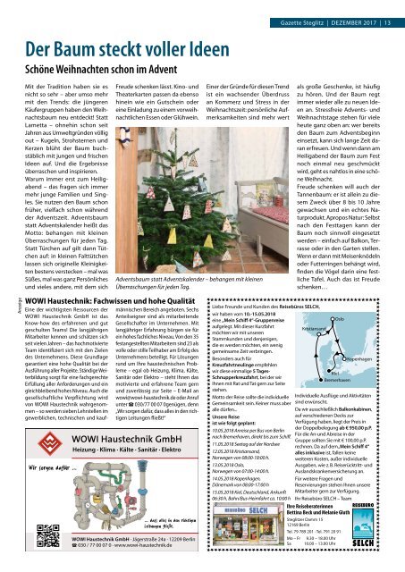 Gazette Steglitz Nr. 12/2017
