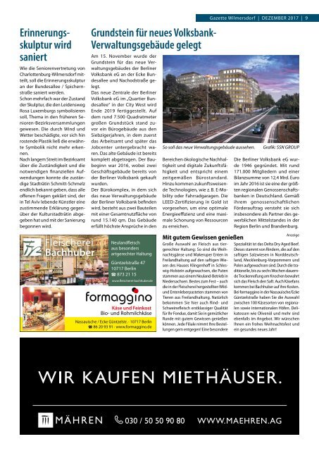 Gazette Wilmersdorf Nr. 12/2017