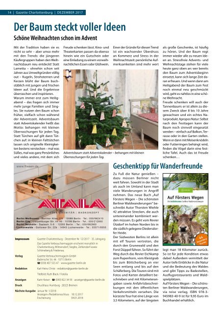 Gazette Charlottenburg Nr. 12/2017