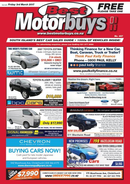 Best Motorbuys: March 05, 2017