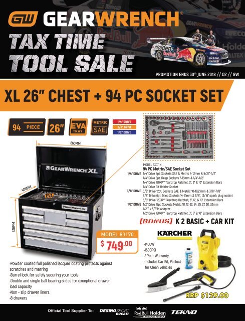 Gearwrench Q2 Tax Time Tool Sale