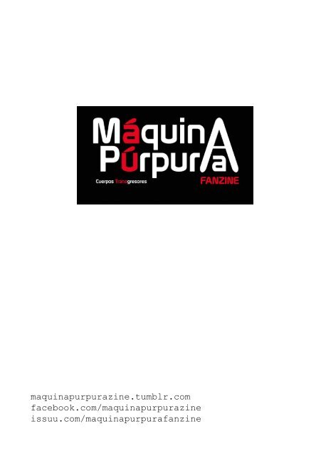 Máquina Púrpura: Fanzine A